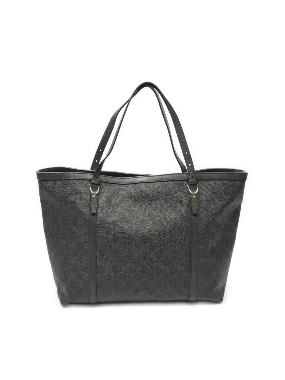 Gucci Tote Bag Dark Brown Supreme Canvas